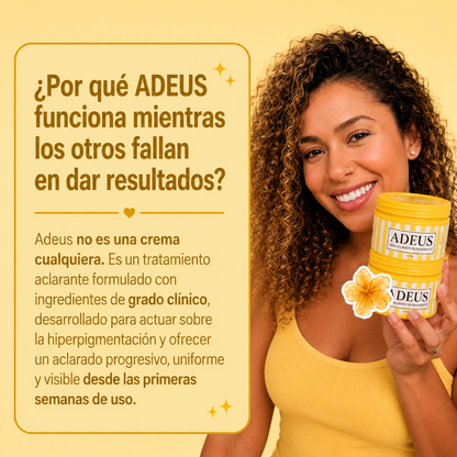 ADEUS ORIGINAL - Crema Aclaradora Natural para Rostro y Cuerpo