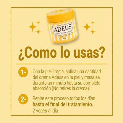 ADEUS ORIGINAL - Crema Aclaradora Natural para Rostro y Cuerpo