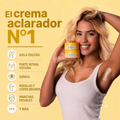 ADEUS ORIGINAL - Crema Aclaradora Natural para Rostro y Cuerpo
